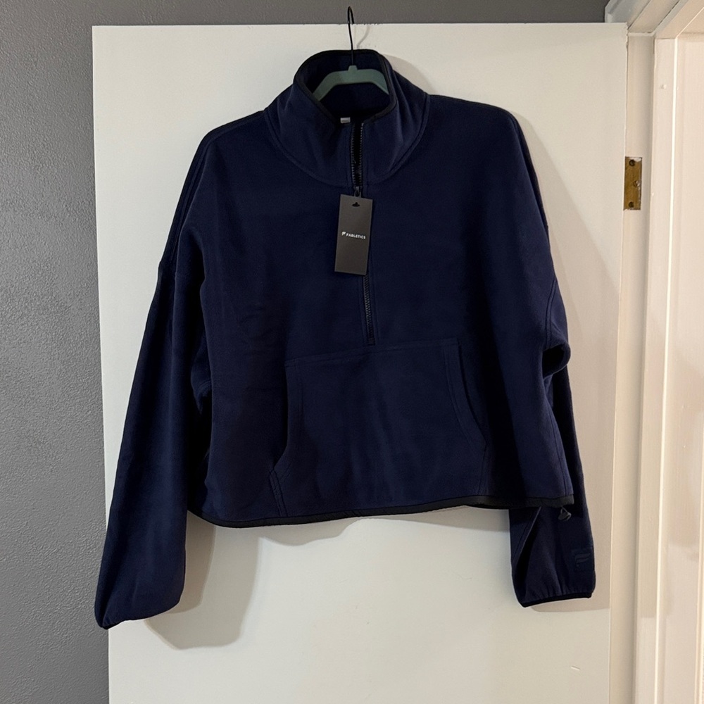 Fabletics Midnight Blue Quarter-Zip Pullover